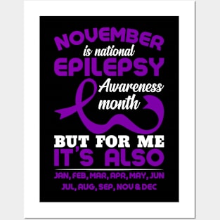 November Is National Epilepsy Awareness Month Posters and Art